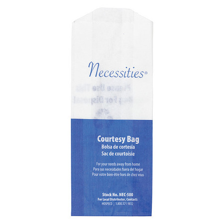 HOSPECO Sanitary Napkin Bag, PK500 NEC-500