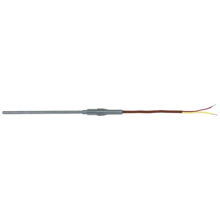 TEMPCO Thermocouple Probe, J, 18In, .062In Sheath MTA01338