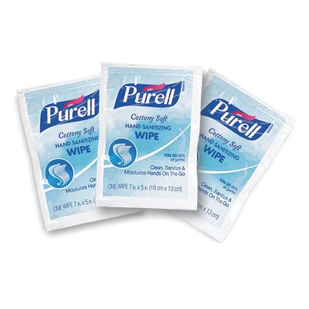 PURELL Hand Sanitizing Wipes, Single Packets, PK1000 9026-1M
