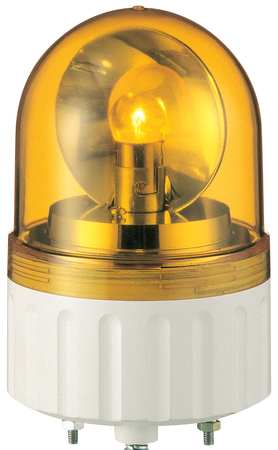 SCHNEIDER ELECTRIC Warning Light, Rotating Mirror LED, Orange XVR08B05