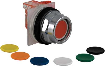 SCHNEIDER ELECTRIC Non-Illuminated Push Button, 30 mm, 1NO/1NC, Universal 9001KR2UH13