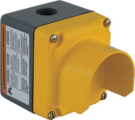 SCHNEIDER ELECTRIC Pushbutton Enclosure, 30mm, 1 Hole, Al 9001KYG1Y