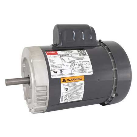 DAYTON Capacitor-Start General Purpose Motor, 3/4 HP, 115/208-230V AC Voltage, 56C Frame 5GD60