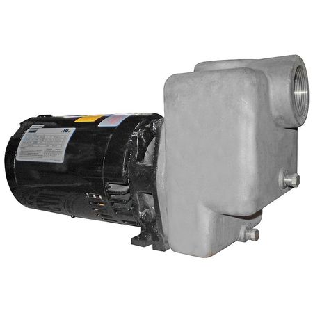 DAYTON Self Priming Centrifugal Pump, 2 hp, 208 to 230/460V AC, 3 Phase, 72 ft Max Head 5GUP4