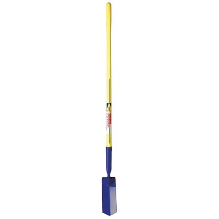 NUPLA 14 ga Trenching V Shovel, Steel Blade, 48 in L Yellow Fiberglass w/Polypropylene Outer Jacket Handle 75.72-310