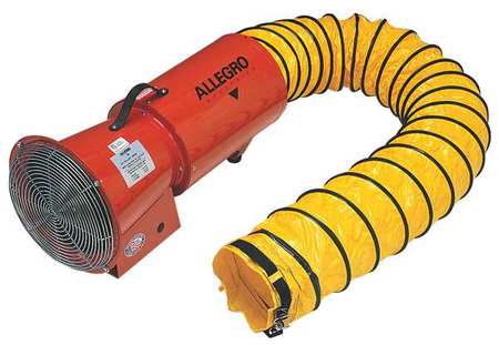 ALLEGRO INDUSTRIES Conf. Sp Fan, Axial, 25 ft. Duct 9506-25