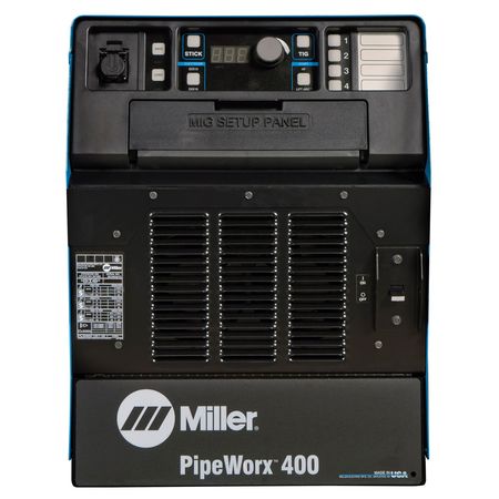 Miller Electric Multiprocess Welder, Piperworx FieldPRO 400 Series, 240 to 480, 400A @ 44V Rated Output 907382