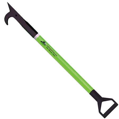 LEATHERHEAD TOOLS American Hook, 8 ft. Pro-Lite Pole, HiViz Lime, D-Handle PLL-8AH-D