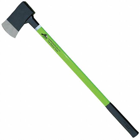 LEATHERHEAD TOOLS Flat Axe, 36" Lime Fiberglass Handle, 6 lb. Head FAL-6