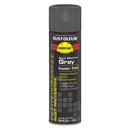 Rust-Oleum Rust Preventative Spray Paint, Dark Machine Gray, Gloss, 15 oz. V2187838