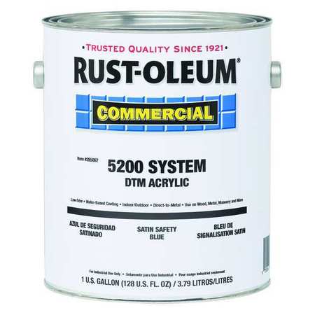 Rust-Oleum Interior/Exterior Paint, Glossy, Water Base, Machine Tool Gray, 1 gal 5288402