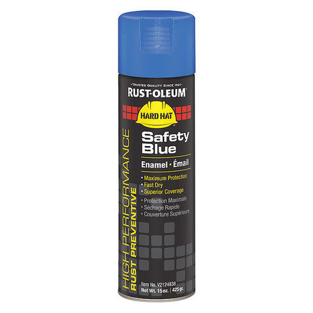 Rust-Oleum Rust Preventative Spray Paint, Safety Blue, Gloss, 15 oz. V2124838