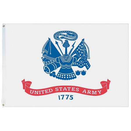Nylglo US Army Flag, 4x6 Ft, Nylon 439021