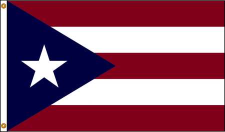 NYLGLO Puerto Rico Flag, 3x5 Ft, Nylon 146760