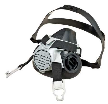 MSA SAFETY Half Mask Respirator Kit, M, Black, Series: Advantage 420 5JGE6-4LN01