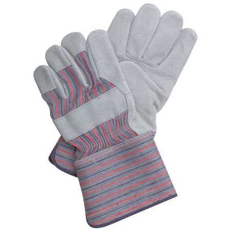 CONDOR Leather Gloves, XL, Gray/Blue, PR 20GY97