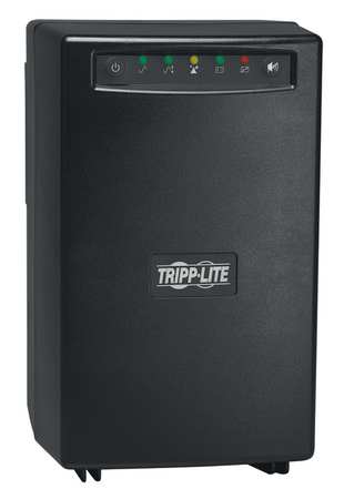 TRIPP LITE Smart UPS, 1.05kVA, 6 Outlets, Tower/Wall, Out: 120V AC , In:120V AC SMART 1050 NET
