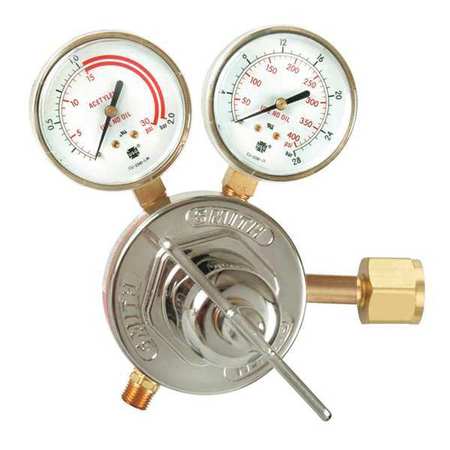 SMITH EQUIPMENT Gas Regulator, Single Stage, CGA-300, 15 psi, Use With: Acetylene 40-15-300