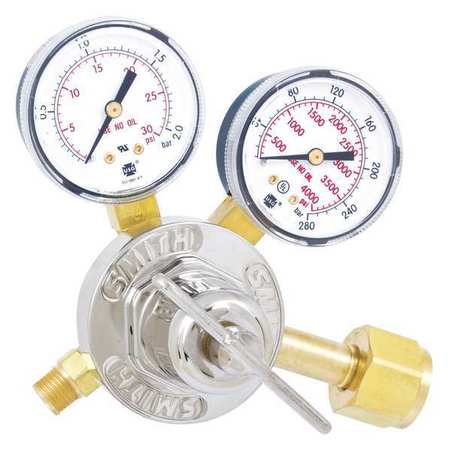 Smith Equipment Gas Regulator, Single Stage, CGA-540, 20 psi, Use With: Oxygen 30-20-540