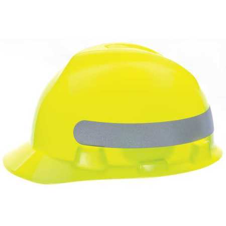 Msa Safety Front Brim Hard Hat, Type 1, Class E, Ratchet (4-Point), Green 10102194