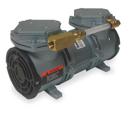 Gast Compressor/Vacuum Pump, 1/8 HP, 60 Hz, 115V MAA-P251-MB
