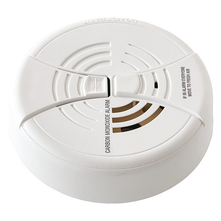 Brk Carbon Monoxide Alarm, Electrochemical Sensor, 85 dB @ 10 ft Audible Alert, 9V CO250B