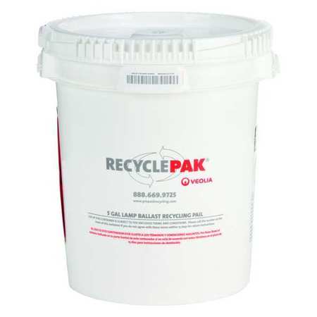 RECYCLEPAK 5 Gal Lamp Ballast Recycling Pail SUPPLY-040-SWS