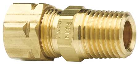 Parker 3/8" Compression x MNPT Low Lead Brass Connector L68CA-6-4