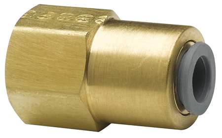 Parker 1/4" Flare Low Lead Brass Female Flare Connector L66PLNF-4-4
