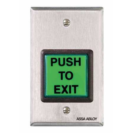 SECURITRON Push to Exit Button, Emergency EEB2