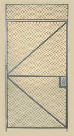 Folding Guard Wire Partition Hinged Door, 3 ft x 12 ft HS7 312R CYL