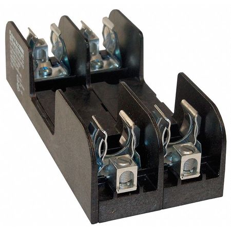 MERSEN Open Fuse Block, R UL Class, 2 Poles, 60A Amp Range, 600V AC/DC Volt Rating 60607R