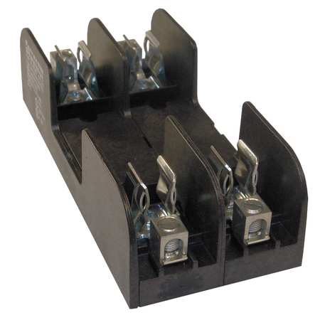 MERSEN Open Fuse Block, H; K5 UL Class, 2 Poles, 30A Amp Range, 600V AC/DC Volt Rating 60357