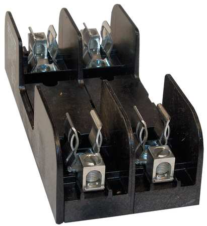 MERSEN Open Fuse Block, H; K5 UL Class, 2 Poles, 30A Amp Range, 600V AC/DC Volt Rating 60302