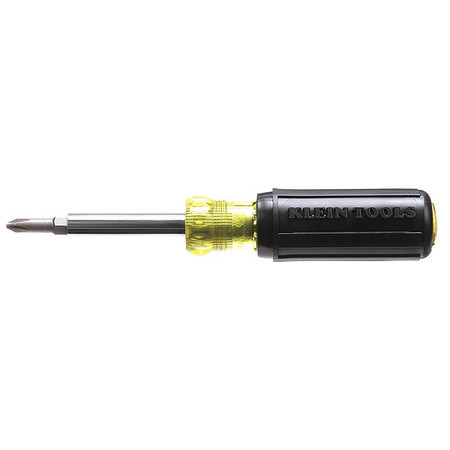 Klein Tools Multi-Bit Screwdriver / Nut Driver, 5-in-1, Phillips, Slotted Bits 32476