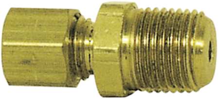 ZORO SELECT Connector, Male, 1/8In x 3/8-27, PK5 5LNH7