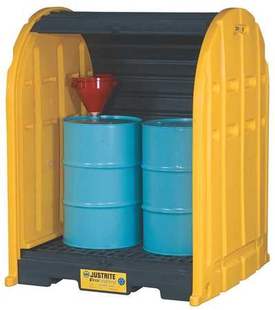 JUSTRITE 2 Drum With Rolltop Doors, - 28675 28675