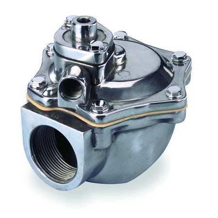 REDHAT Aluminum Remote Piloted Dust Collector Valve, Normally Closed, 3/4 in Pipe Size 8353C033