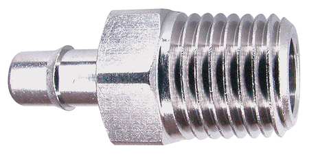 Pneumadyne 1/4" Barb x MNPT Brass Straight Connector EB60-1/4