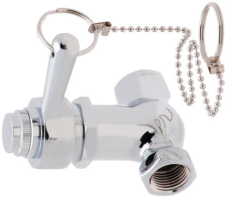 ZORO SELECT Fixed, Self Closing Valve, Chrome SCV-053