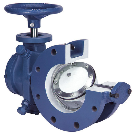 VAL-MATIC ButterflyValve, Flanged, 12 In, Actuated, CI 2012/1C16