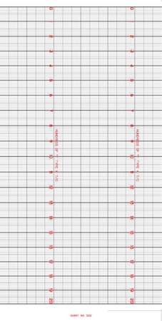 HONEYWELL Strip Chart, Roll, Range 0 to 20,120 Ft BN  552