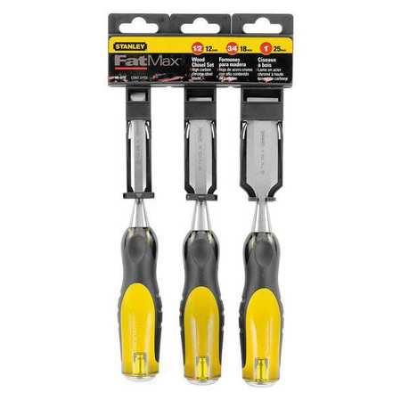 STANLEY Chisel Set, 3 Pieces, 1/2, 3/4, and 1 In. 16-970
