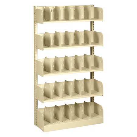 ESTEY Divider Shelf, Single, 5 Shelves, 10 In WBDF61100