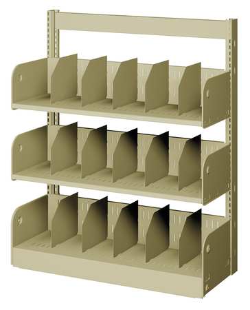 ESTEY Divider Shelf, Single, 3 Shelves, 12 In WBDF41120