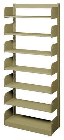 ESTEY Flat Shelf, Single Face, 7 Shelves WF81100