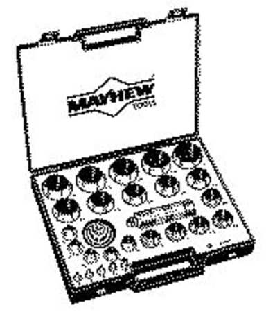 Mayhew Hollow Punch Set, Not Tether Capable 66002