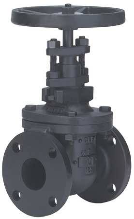 MILWAUKEE VALVE Gate Valve, Class 125, 6 In., Flange 2882-M26 6