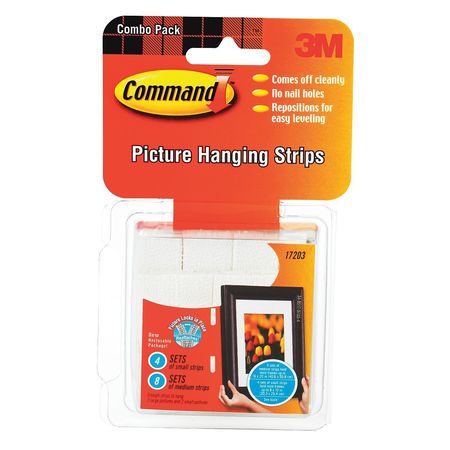 Command Small and Medium Picture Strips, PK12 17203