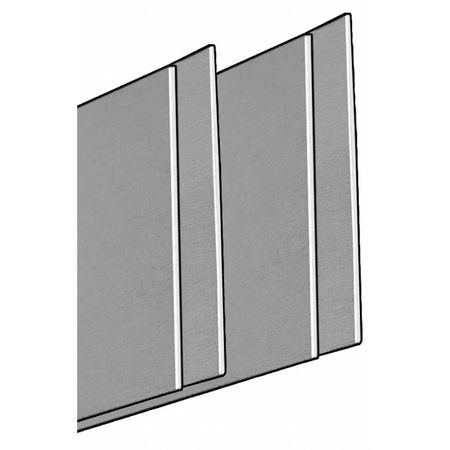 Zoro Select Tin Sheet, 0.008 x 4 x 10 In, PK6 254